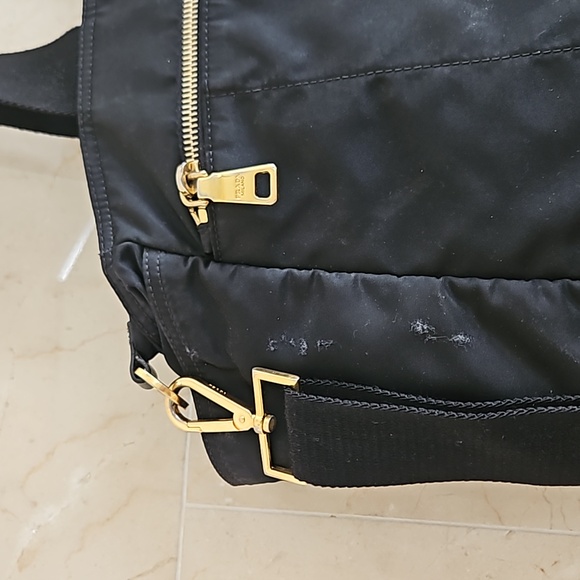AUTHENTIC PRADA BLACK & GOLD DIAPER BAG BABY PURSE $2300 - Picture 13 of 13